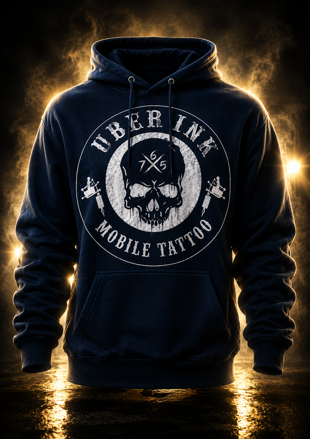 Uber Ink skull hoodie